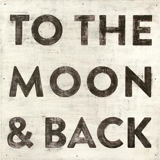 Sugarboo Art Print: To The Moon and Back Wall Decor Sugarboo Small 
