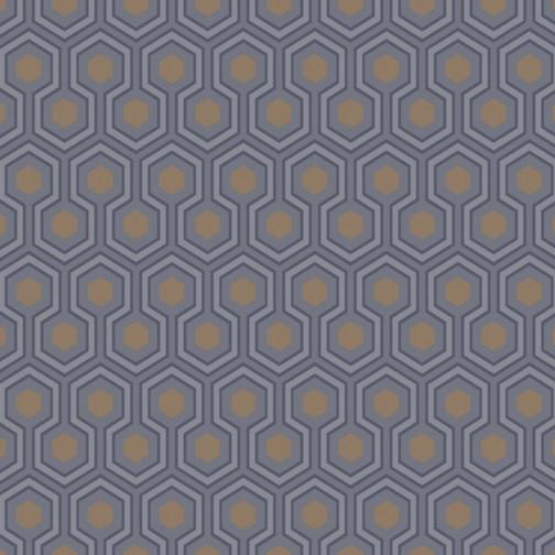 Hicks Hexagon Pattern Wallpaper Wallpaper Cole & Sons Purple 