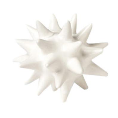 White Urchin Ceramic Objet Sculpture Accessories Global Views Small 