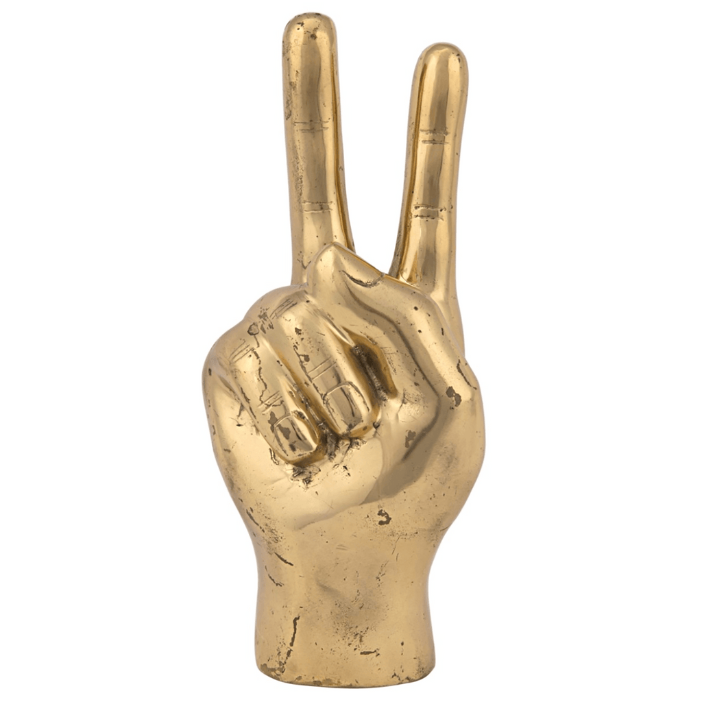 Peace Sign Hand Sculpture Accessories NOIR 